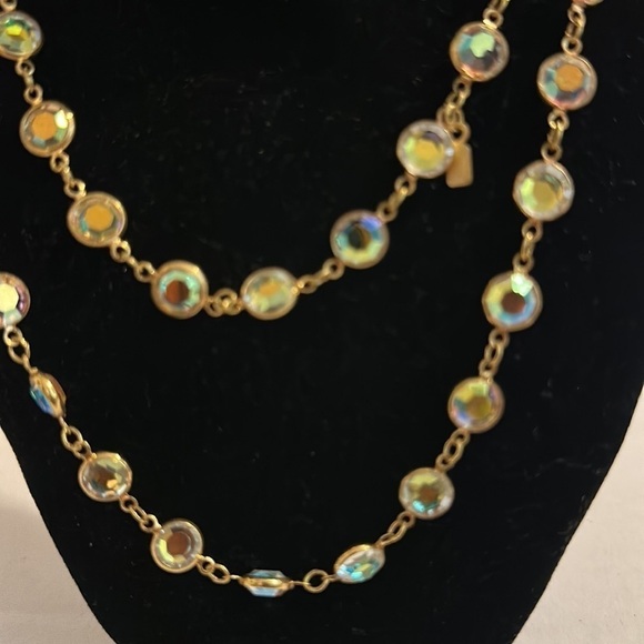 GOLD with bling necklace pre owned - Picture 5 of 5